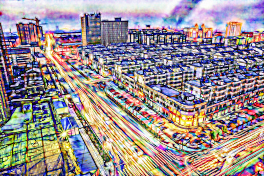 城市抽象 不分層