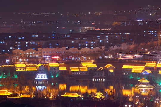 古城夜色
