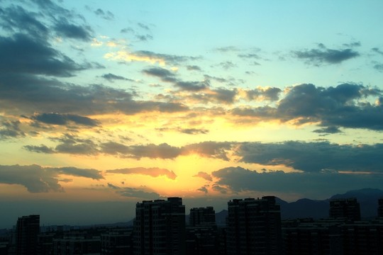 晚霞 高檔住宅