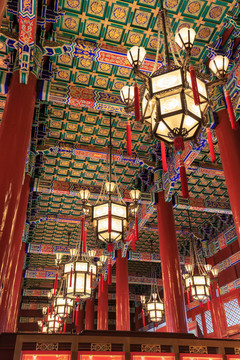 首都風(fēng)光北京天安門城樓內(nèi)景