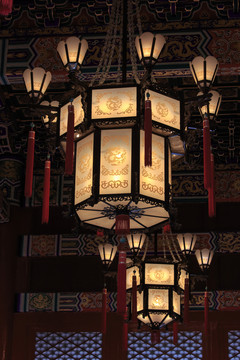 首都風(fēng)光北京天安門城樓宮燈