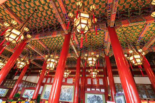 首都風光北京天安門城樓內(nèi)景