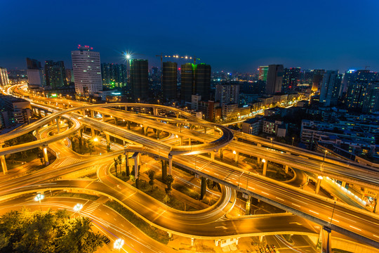 成都二環(huán)立交橋夜景