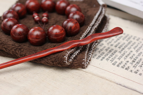 小葉紫檀發(fā)簪茶針