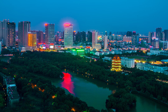 合肥包公園夜景