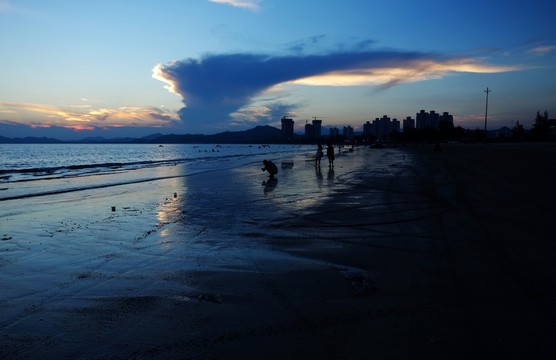 海邊黃昏