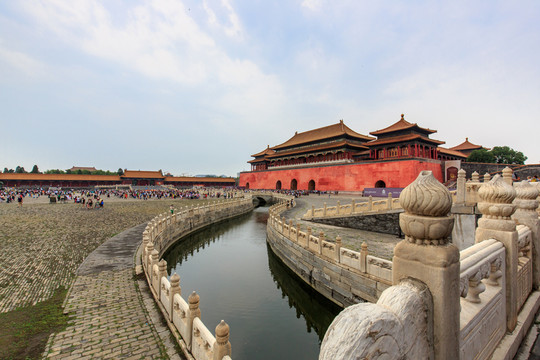 北京故宮午門內(nèi)金水橋漢白玉石橋