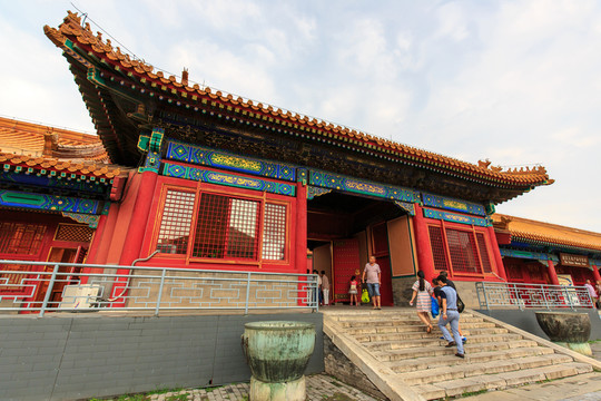 北京故宮乾清宮月華門