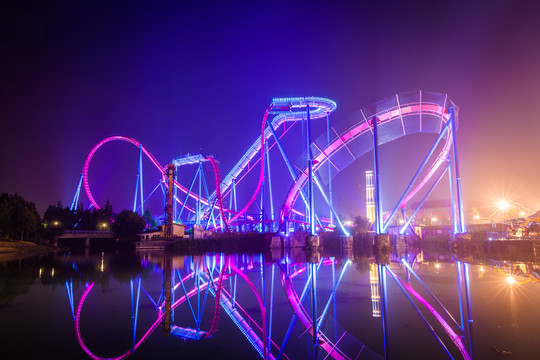 歡樂谷 絕頂雄風(fēng)夜景