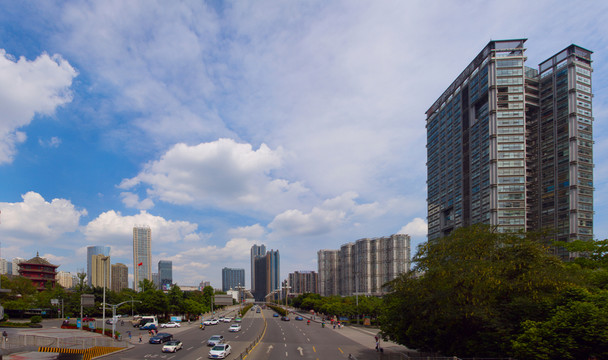 成都街景道路