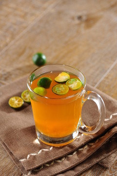 金桔蜂蜜柚子茶