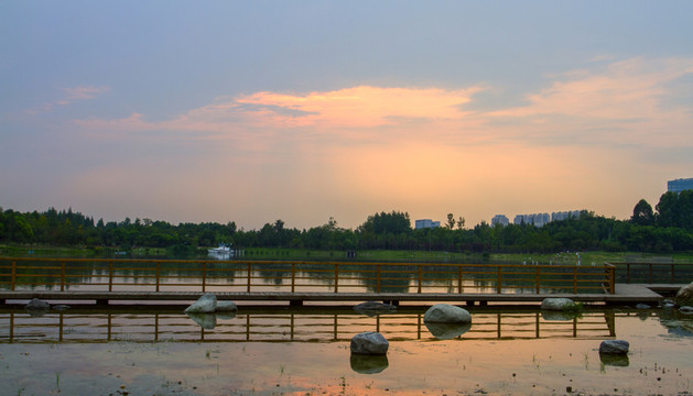 晚霞中心公園