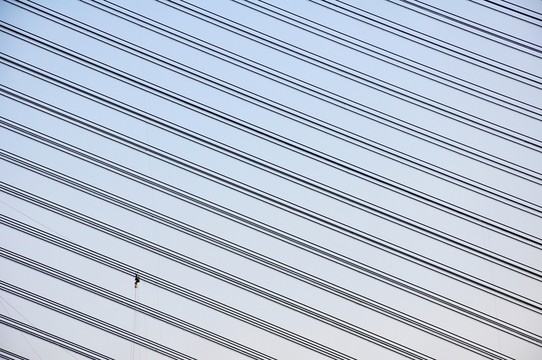 大橋斜拉鎖 高空作業(yè)