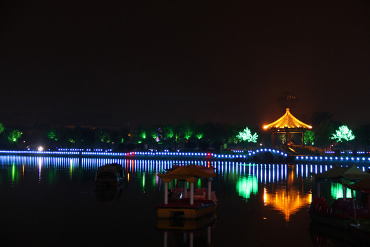 包公湖夜景