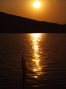 西山滇池夕陽