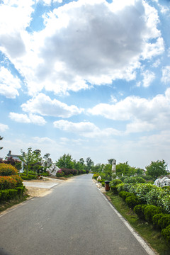 藍(lán)天白云 公園風(fēng)景