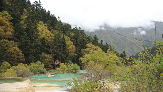 四川黃龍風(fēng)光 九寨溝神仙池