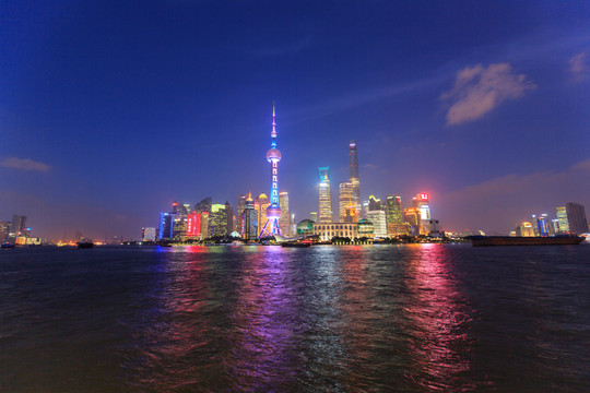 上海浦東陸家嘴夜景