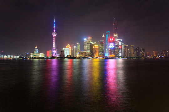 上海陸家嘴東方明珠夜景