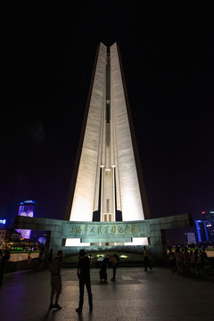 上海市人民英雄紀念塔夜景