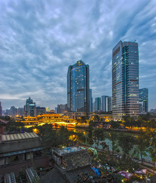 成都錦江夜景