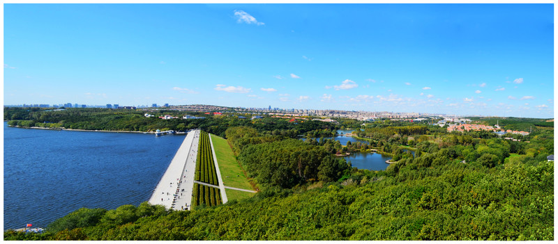 凈月潭水庫大壩全景