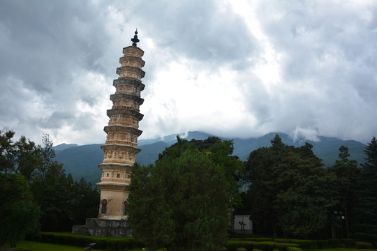 積云 塔 永鎮(zhèn)山川 中式建筑