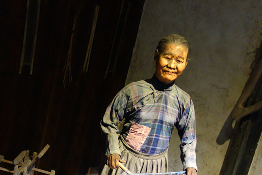 老婦人蠟像