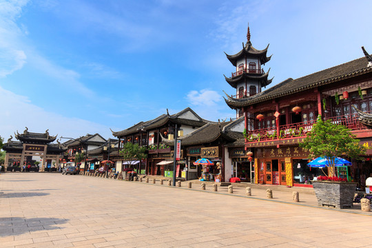 蘇州周莊仿古牌樓古建筑群