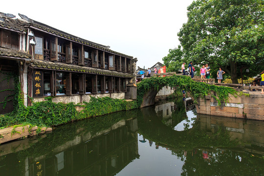 江南水鄉(xiāng)蘇州周莊雙橋