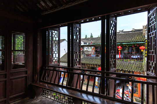 江南水鄉(xiāng)蘇州周莊迷樓內(nèi)景