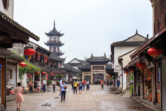 蘇州周莊仿古牌樓古建筑群