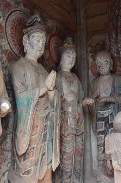 麥積泥塑佛像