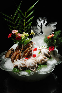 鮑魚(yú)拼八爪魚(yú)