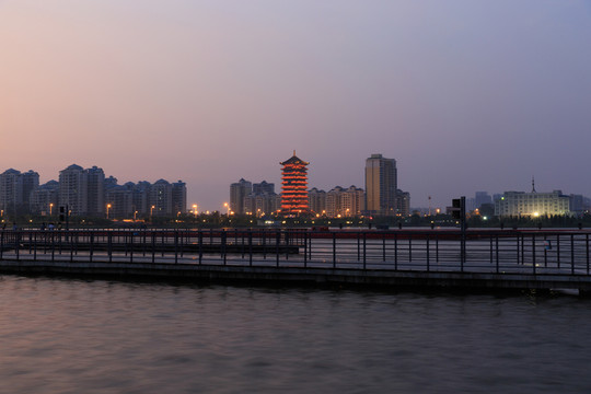 欽州白石湖公園 暮色
