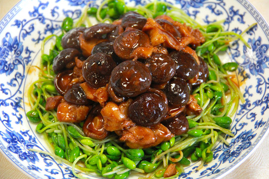 碧綠香菇雞