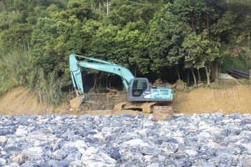 河道治理 挖掘機