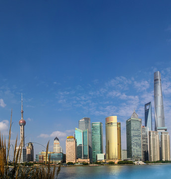 美麗的黃浦江畔陸家嘴