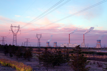 電塔 高壓線