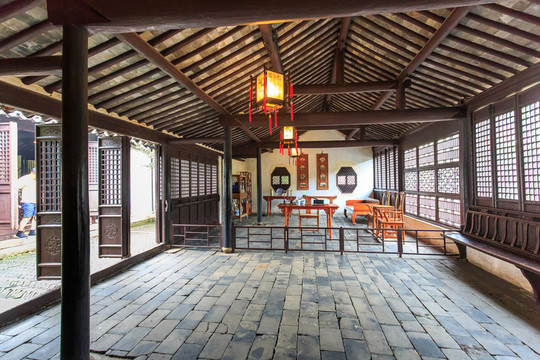 蘇州周莊古鎮(zhèn)張廳書房