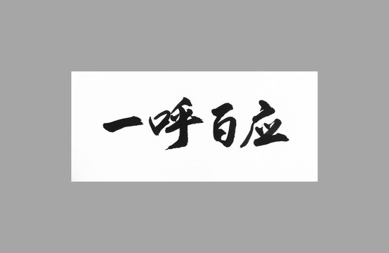 一呼百應(yīng)