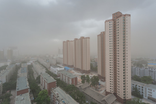 城市沙塵暴