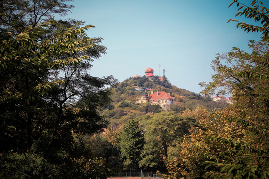 青島旅游 信號(hào)山公園遠(yuǎn)景