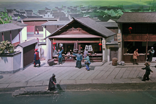 江南民居模型