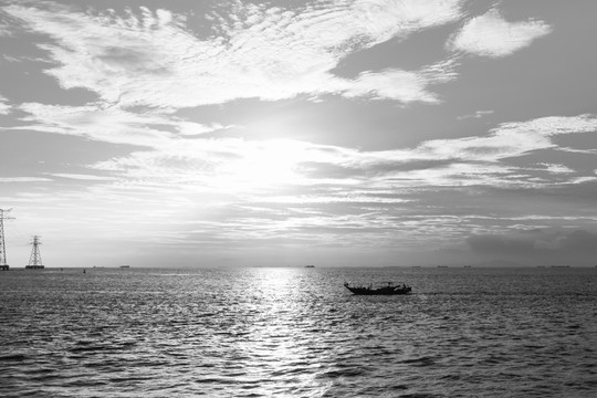 海邊黃昏