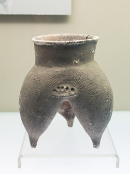 夏朝陶鬲 夏時期文物 古代陶鬲