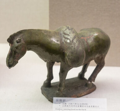 北魏馱糧驢 北魏文物
