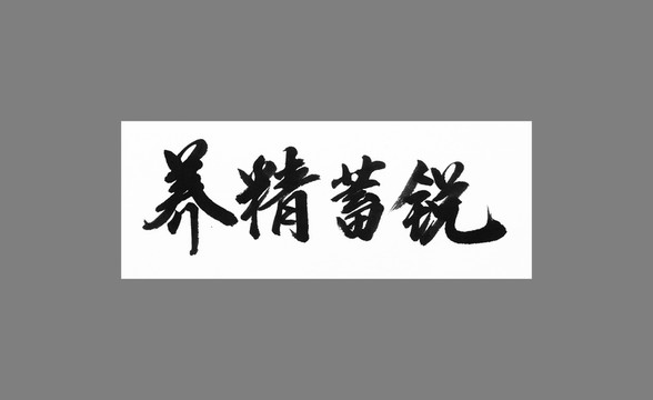 養(yǎng)精蓄銳