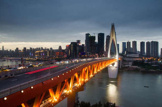 重慶夜景 大橋