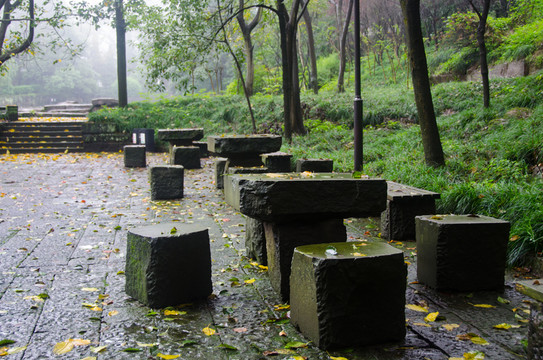 秋景 釣魚城